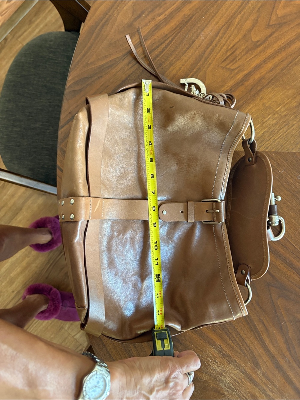 Chloe Brown Leather Shoulder Bag - Picture 8 of 10